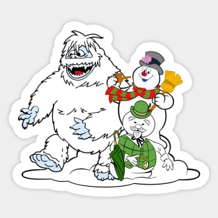 Frosty, Bumble and Sam - the Snowmen! Sticker